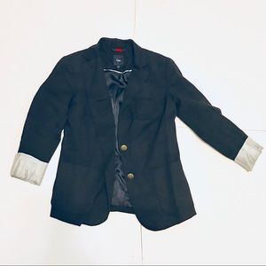 GAP Jackets & Coats - GAP Navy Classic Cuffed Women's Blazer GAP Jackets & Coats - GAP Navy Classic Cuffed Women's Blazer